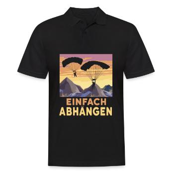 Paragliding Paragliding Paragliding Paragliding - Men's Polo Shirt - black - Front - Kai (181cm)