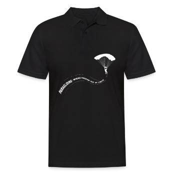 Paragliding Paragliding Paragliding Paragliding - Men's Polo Shirt - black - Front - Kai (181cm)