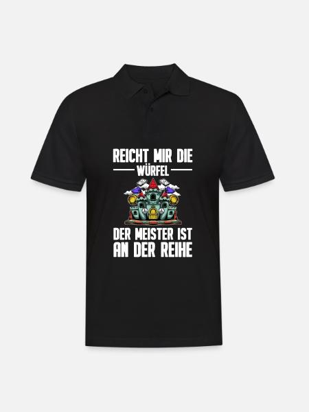 Brettspiel - Männer Poloshirt - Schwarz