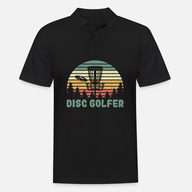 Frisbee Golf - Männer Poloshirt - Schwarz