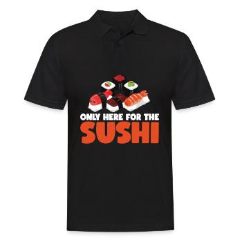 Sushi - Männer Poloshirt - Schwarz - Vorne - Kai (181cm)