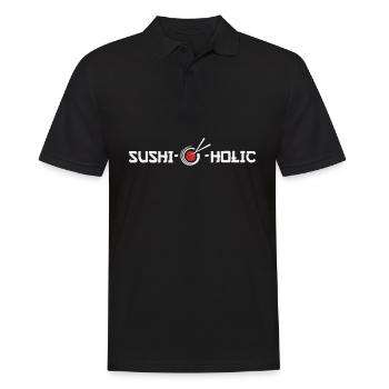 Sushi - Männer Poloshirt - Schwarz - Vorne - Kai (181cm)