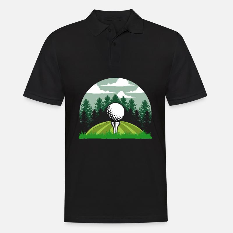 Golfeur Golf golf golf golf - Polo Homme - noir