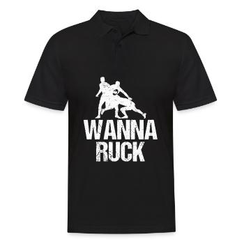 Rugby - Männer Poloshirt - Schwarz - Vorne - Kai (181cm)