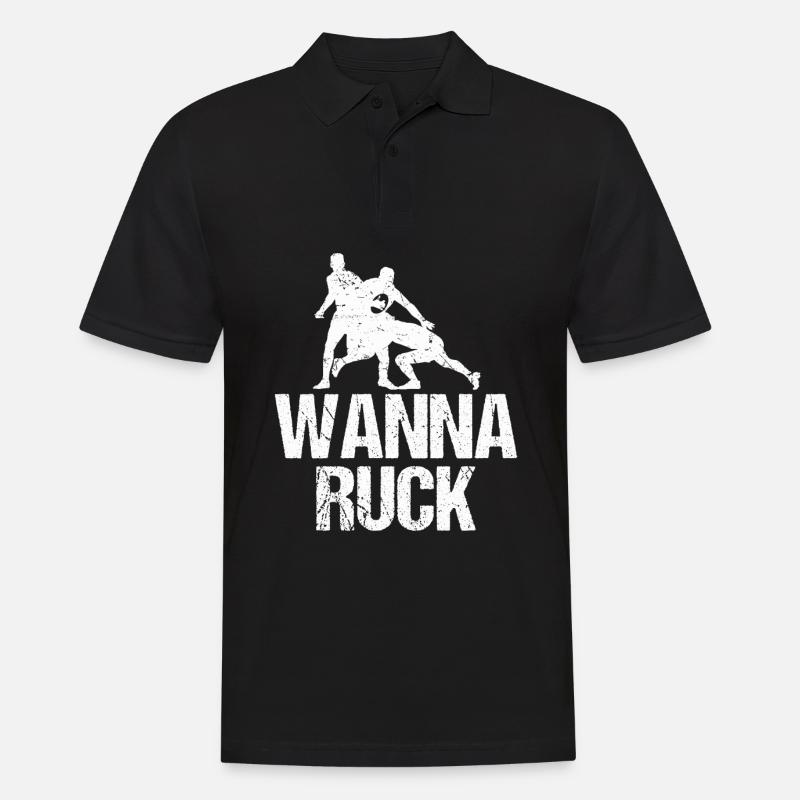 Rugby - Men's Polo Shirt - black