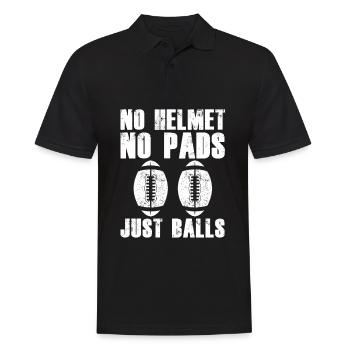 Rugby - Männer Poloshirt - Schwarz - Vorne - Kai (181cm)