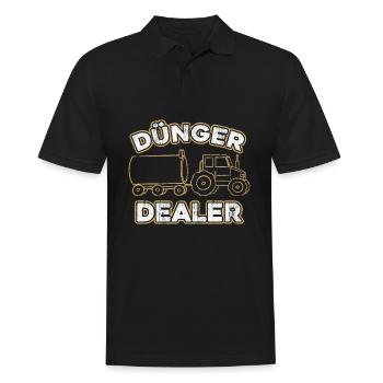 Landwirt Bauer Landwirtschaft - Männer Poloshirt - Schwarz - Vorne - Kai (181cm)