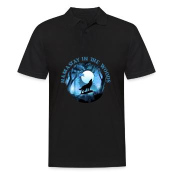 Wolf - Men's Polo Shirt - black - Front - Kai (181cm)