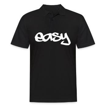 easy - Männer Poloshirt - Schwarz - Vorne - Kai (181cm)