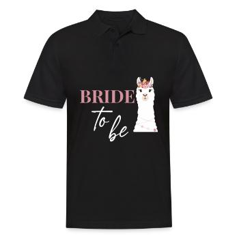 Bride Bride to be JGA alpaca wedding - Men's Polo Shirt - black - Front - Kai (181cm)