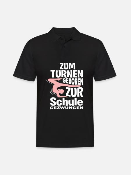 Turnen Schule - Männer Poloshirt - Schwarz