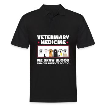 Cadeau d'infirmière vétérinaire drôle - Polo Homme - noir - Devant - Kai (181cm)