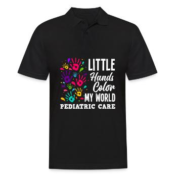 Kinderkrankenschwester Kinderkrankenpflegerin - Männer Poloshirt - Schwarz - Vorne - Kai (181cm)