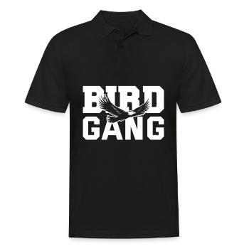 Oiseaux drôles ornithologues amateurs - Polo Homme - noir - Devant - Kai (181cm)