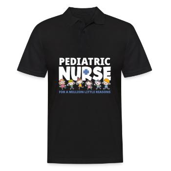 Kinderkrankenschwester Kinderkrankenpflegerin - Männer Poloshirt - Schwarz - Vorne - Kai (181cm)