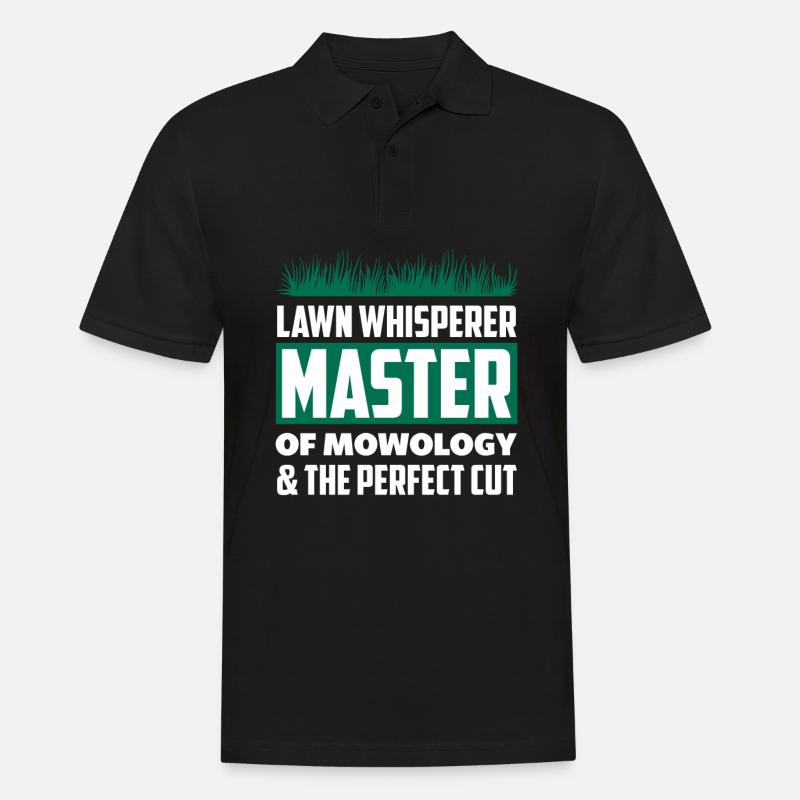 Rasen Flüsterer Lustiges Gärtner Geschenk - Männer Poloshirt - Schwarz
