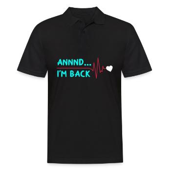 Infarctus du myocarde pontage chirurgie cardiaque op chirurgie cardiaque - Polo Homme - noir - Devant - Kai (181cm)
