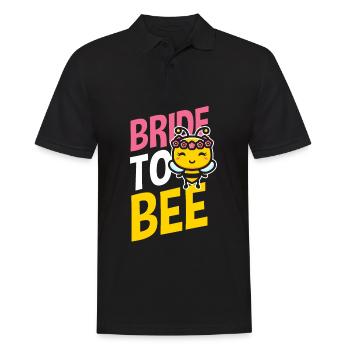 Mariée Bride To Be Abeille Bride To Bee Fiançailles JGA - Polo Homme - noir - Devant - Kai (181cm)