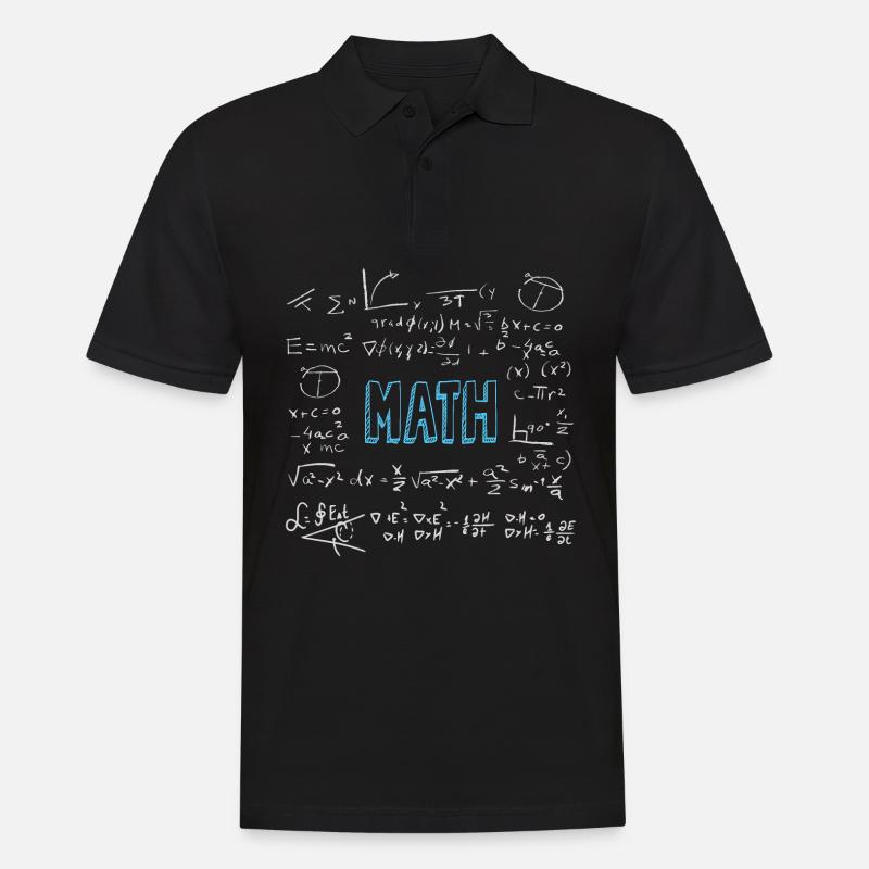 Math formulas mathematics - Men's Polo Shirt - black