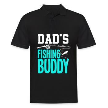 Drôle de pêcheur Pêcheur Fils Père Pêcheur Cadeau - Polo Homme - noir - Devant - Kai (181cm)