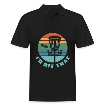 Drôle de Disc Golfer Disc Golfer Cadeau - Polo Homme - noir - Devant - Kai (181cm)