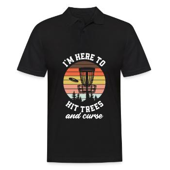 Drôle de Disc Golfer Disc Golfer Cadeau - Polo Homme - noir - Devant - Kai (181cm)