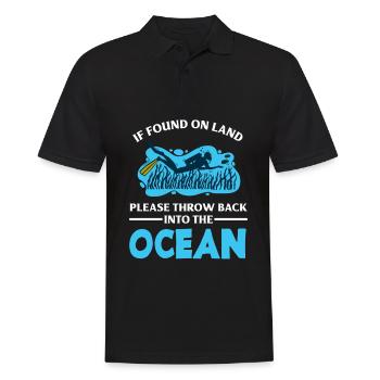 Diving Divers Funny Diver Gift - Men's Polo Shirt - black - Front - Kai (181cm)