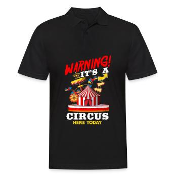 Circus Birthday Party - Men's Polo Shirt - black - Front - Kai (181cm)