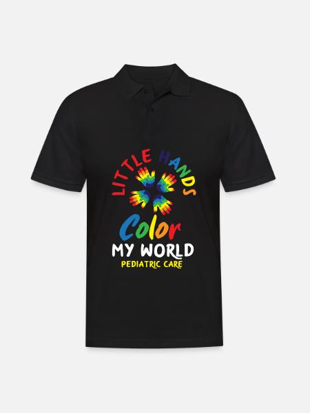 Kinderkrankenschwester Kinderkrankenpflegerin - Männer Poloshirt - Schwarz