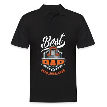 Truck Driver Truck Driver Driver Papa - Men's Polo Shirt - black - Front - Kai (181cm)