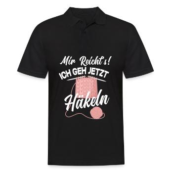 Mir Reichts Ich Geh Jetzt Häkeln Häkelnadel - Männer Poloshirt - Schwarz - Vorne - Kai (181cm)