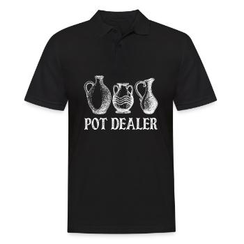 Pottery Pottery Pottery Pottery Potter - Men's Polo Shirt - black - Front - Kai (181cm)