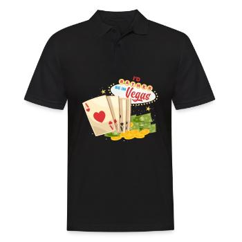 Lustiges Casino Las Vegas Roulette Slot Machine - Männer Poloshirt - Schwarz - Vorne - Kai (181cm)