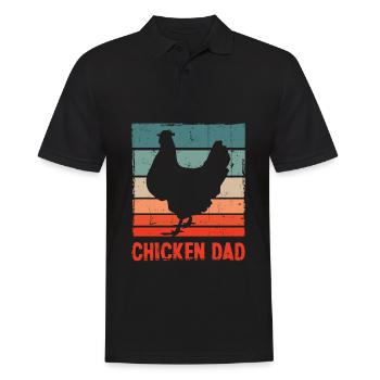Chicken Chicken Daddy - Men's Polo Shirt - black - Front - Kai (181cm)