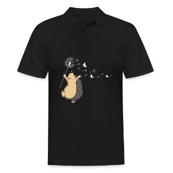 Igel Igel Igel - Männer Poloshirt - Schwarz - Vorne - Kai (181cm)