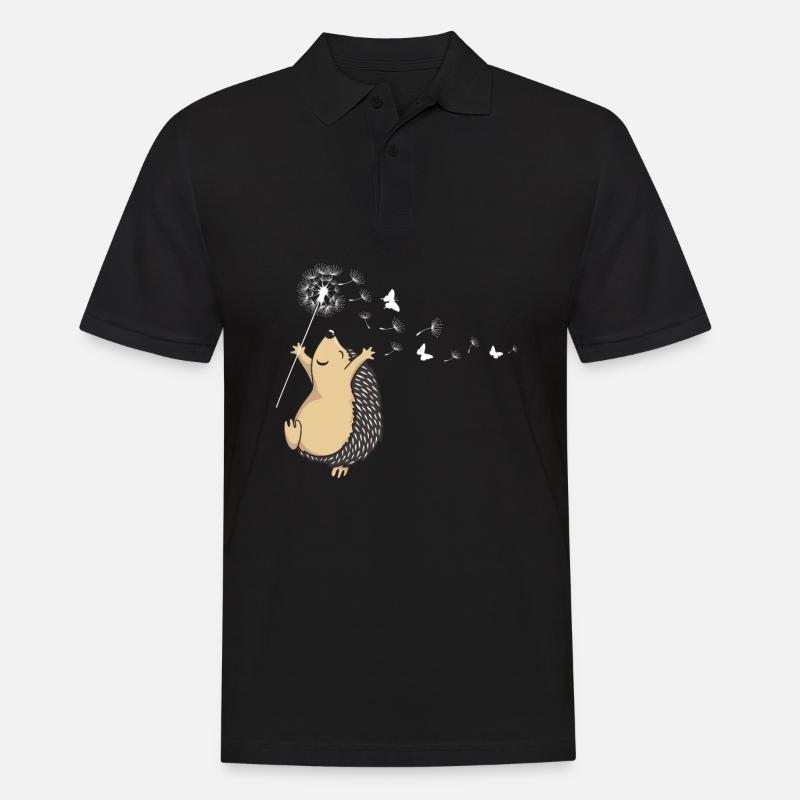 Hérisson Hérisson Hérisson - Polo Homme - noir