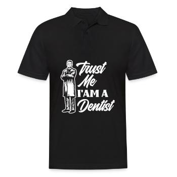 Dentiste Assistant dentaire Cadeau d’assistant dentaire - Polo Homme - noir - Devant - Kai (181cm)