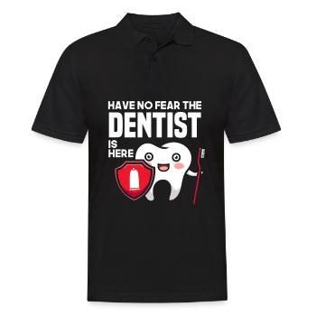 Dentiste Assistant dentaire Assistant dentaire Cadeau - Polo Homme - noir - Devant - Kai (181cm)