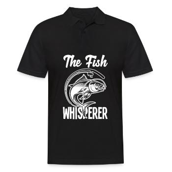 Cadeau amusant de pêcheur - Polo Homme - noir - Devant - Kai (181cm)