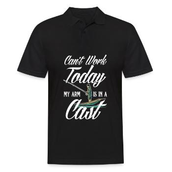 Cadeau amusant de pêcheur - Polo Homme - noir - Devant - Kai (181cm)