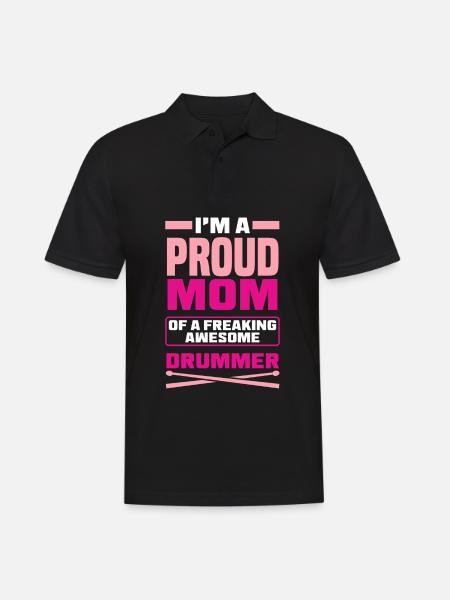 Drums Drummer Gift - Men's Polo Shirt - black