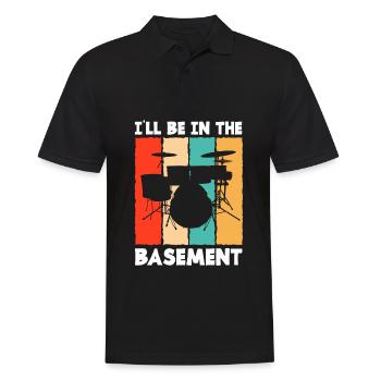Cadeau de batteur de batterie - Polo Homme - noir - Devant - Kai (181cm)