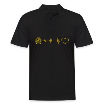 Funny school bus driver school bus bus driver - Men's Polo Shirt - black - Front - Kai (181cm)