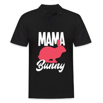 Rabbit Rabbit Pet Rabbit Mama Gift - Men's Polo Shirt - black - Front - Kai (181cm)