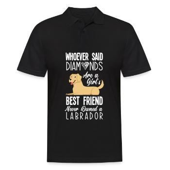 Labrador - Männer Poloshirt - Schwarz - Vorne - Kai (181cm)