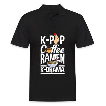K-Pop K-Drama Koreanische Popmusik - Männer Poloshirt - Schwarz - Vorne - Kai (181cm)