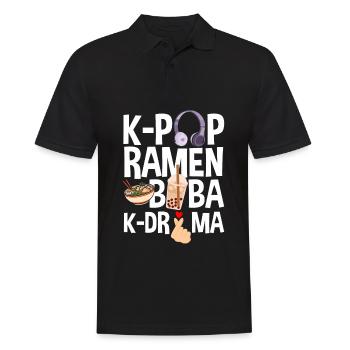 K-Pop K-Drama Koreanische Popmusik - Männer Poloshirt - Schwarz - Vorne - Kai (181cm)