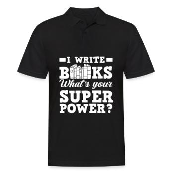 Author Author Funny Author Gift - Men's Polo Shirt - black - Front - Kai (181cm)
