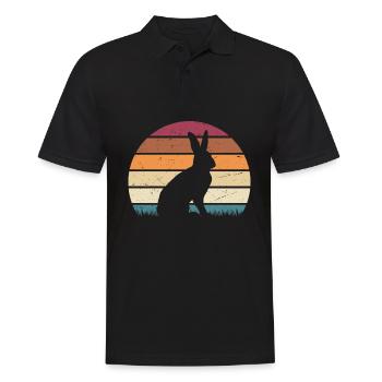 Rabbit Rabbit Pet Rabbit Mama Gift - Men's Polo Shirt - black - Front - Kai (181cm)