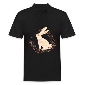 Lapin Lapin Animal de compagnie Lapin Maman Cadeau - Polo Homme - noir - Devant - Kai (181cm)